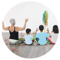 medaillon yoga enfants