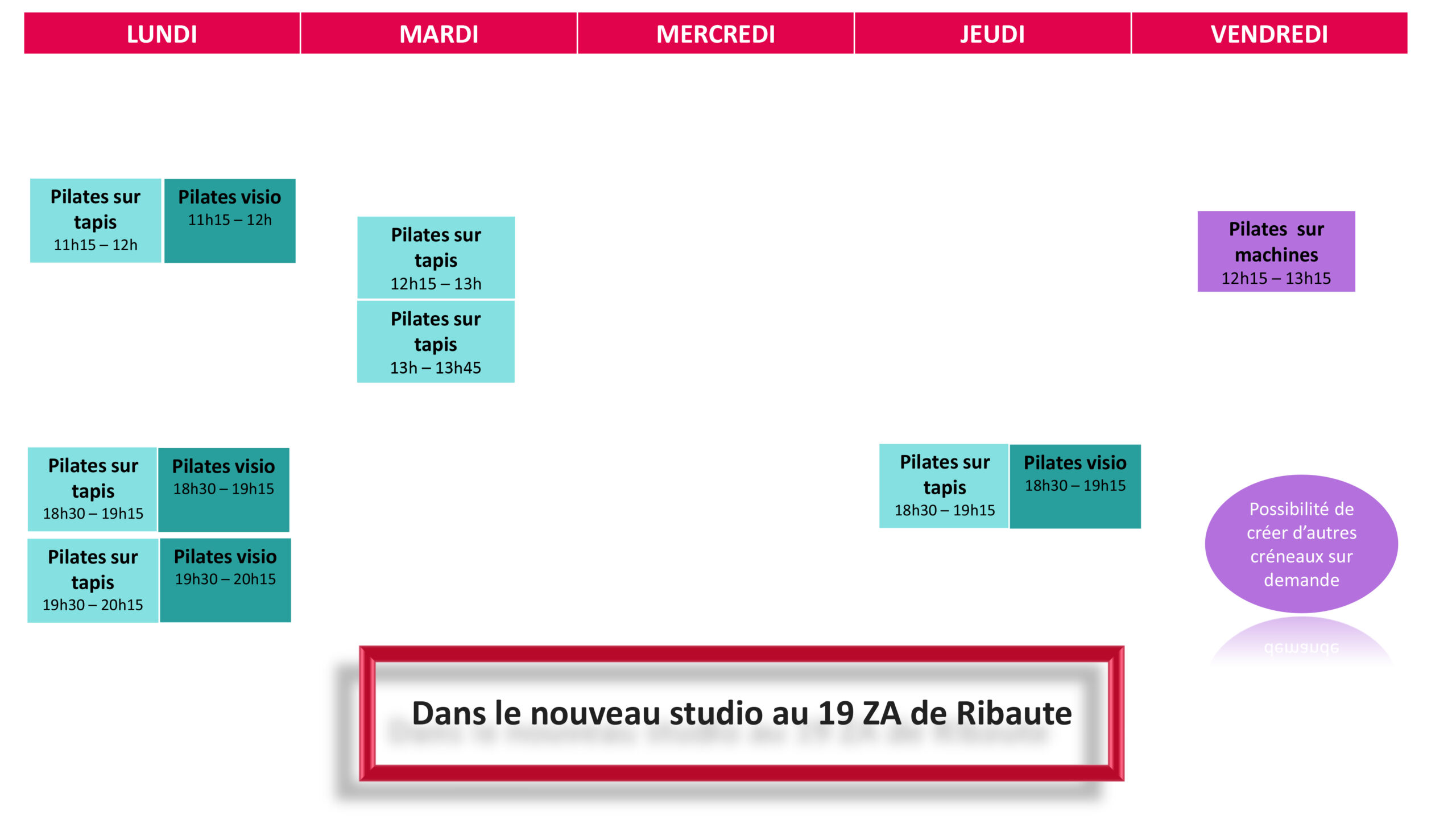 Présentation PowerPoint planning de réservation de cours